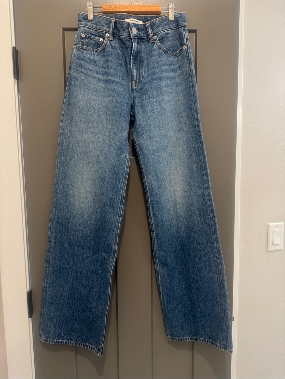 Helmut Lang Medium Blue Wide-Leg Jeans